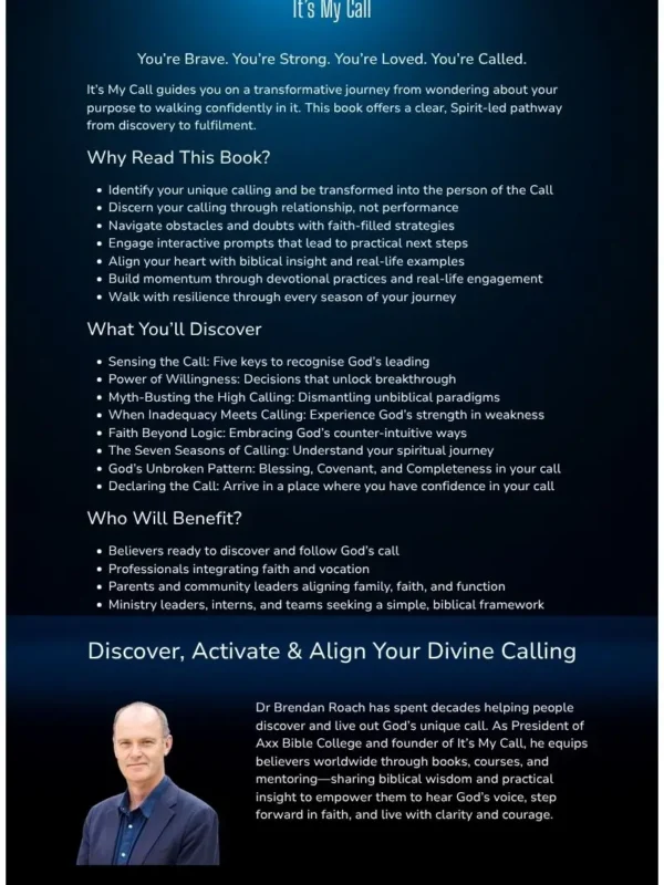 Its My Call 800 x 1200 Book Cover Back